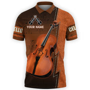 Personalized Name Cello All Over Printed Unisex Shirt