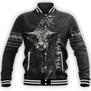Personalized Name Black Bull All Over Printed Unisex Shirt
