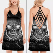 Skull Black Silver Version Criss Cross Dress