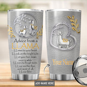 Advice from a Llama Tumbler 20oz 30oz Cup