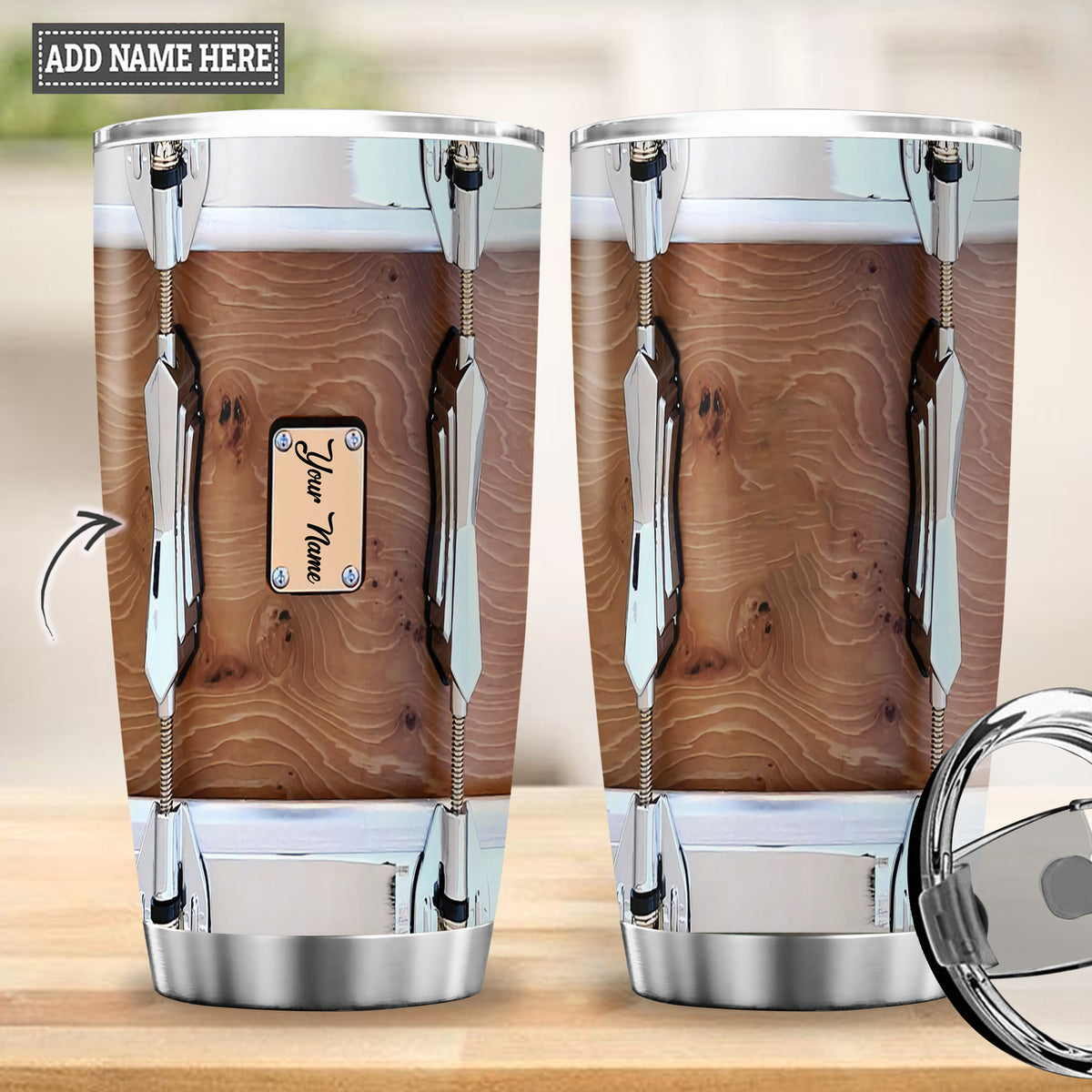 Personalized Padrino 30 oz Stainless Steel Tumbler, Design: GDPA2