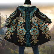 Viking Norse Mythology Pattern Hooded Cloak