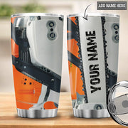 Personalized name Chainsaw Tumbler 20oz 30oz Cup