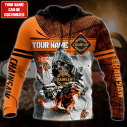 Personalized Name Chainsaw Skull 3D All Over Printed Unisex Shirt