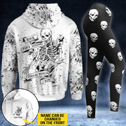 Skull Rock Paper Scissors I Win - Personalized Hoodie and Leggings