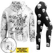 Skull Rock Paper Scissors I Win - Personalized Hoodie and Leggings
