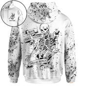 Skull Rock Paper Scissors I Win - Personalized Hoodie and Leggings