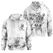 Skull Rock Paper Scissors I Win - Personalized Hoodie and Leggings
