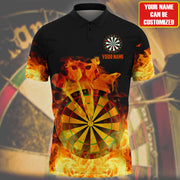 Personalized Name Dart On Fire 3D Shirt P300504