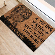 Personalized Name Viking King Doormat