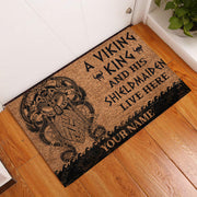 Personalized Name Viking King Doormat