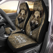 Personalized Name Boar Hunting Car Seat Covers Universal Fit - P60908