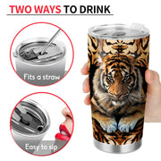 Tiger Pattern Tumbler 20oz 30oz Cup