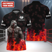 Personalized Name Pitbull Boxing All Over Printed Unisex Shirt Q060905