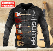 Personalized Name Guitar Q3 All Over Printed Unisex Shirt