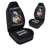 Personalized Name Viking Odin Hold on Car Seat Covers Universal Fit - Set 2 Q070903