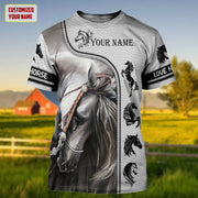 Personalized Name Love Horse Q10 All Over Printed Unisex Shirt