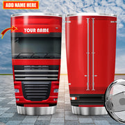 Personalized Name Red Truck Tumbler 20oz 30oz Cup