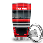 Personalized Name Red Truck Tumbler 20oz 30oz Cup