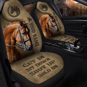 Personalized Name Horse Hold on Car Seat Covers Universal Fit - Set 2 Q140901