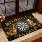 Welcome to the Man Cave Darts Doormat Q140906