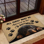 Rottweiler Funny Personalized Doormat Q150912