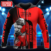 Personalized Name Pitbull Boxing Winner All Over Printed Unisex Shirt Q160907