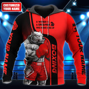 Personalized Name Pitbull Boxing Winner All Over Printed Unisex Shirt Q160907