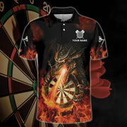 Personalized Name Dragon Fire Darts All Over Printed Unisex Shirt Q200903