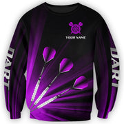 Personalized Name Purple Darts All Over Printed Unisex Shirt Q260802