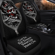 Skull Gothic Hold on Car Seat Covers Universal Fit Set 2 Q300803