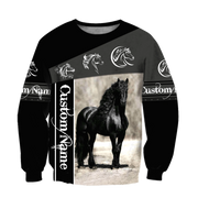Personalized Black Horse All Over Printed Unisex Shirt