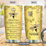 Personalized Name Queen Bee 2 Tumbler 20oz 30oz Cup