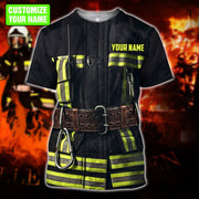 Personalized Name Firefighter All Over Printed Unisex Shirt - LP01
